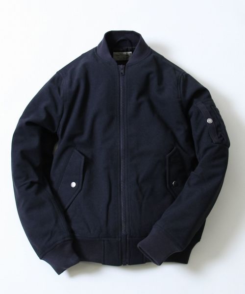 coen(コーエン)の「ウルトラシェルメルトンMA-1(MA-1・メンズ・ダークグレー/ネイビー・LARGE/X-LARGE/MEDIUM/SMALL)」の2枚目の写真