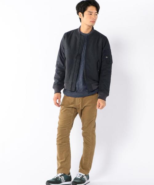 coen(コーエン)の「ウルトラシェルメルトンMA-1(MA-1・メンズ・ダークグレー/ネイビー・LARGE/X-LARGE/MEDIUM/SMALL)」の6枚目の写真