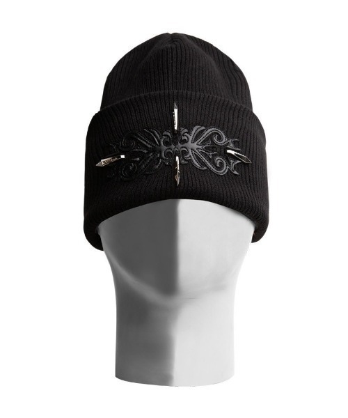 E RIN AI E(オリンアイ)の「【E RIN AI E】CROSS(ニットキャップ/ビーニー・メンズ・ブラック・ONE SIZE)」の7枚目の写真