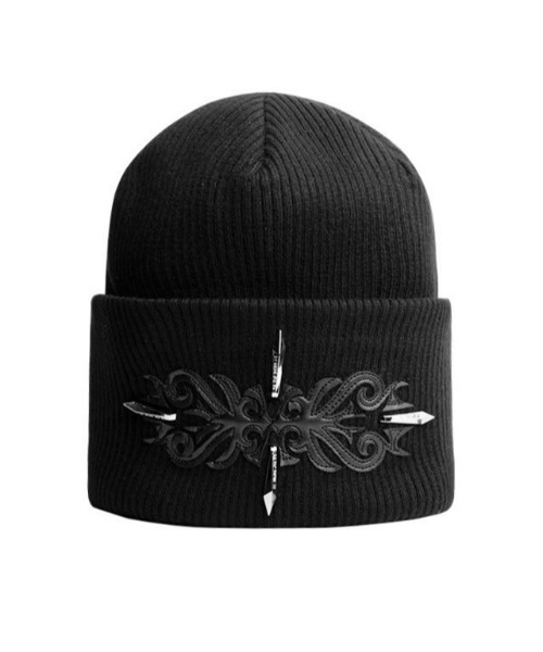 E RIN AI E(オリンアイ)の「【E RIN AI E】CROSS(ニットキャップ/ビーニー・メンズ・ブラック・ONE SIZE)」の11枚目の写真