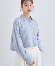Wポケットショートシャツ