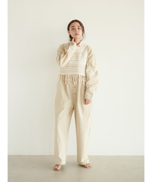 FIKA.(フィーカ)の「Cotton jump suit(つなぎ/オールインワン・レディース・ブラック/グレー系その他3・FREE)」の22枚目の写真