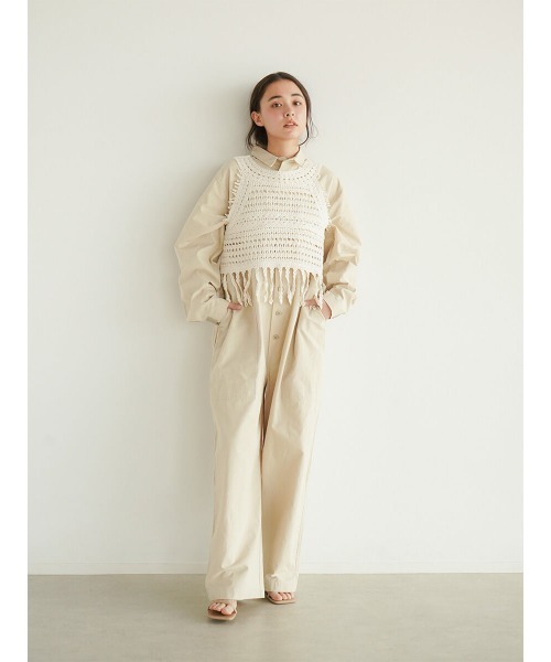 FIKA.(フィーカ)の「Cotton jump suit(つなぎ/オールインワン・レディース・ブラック/グレー系その他3・FREE)」の21枚目の写真