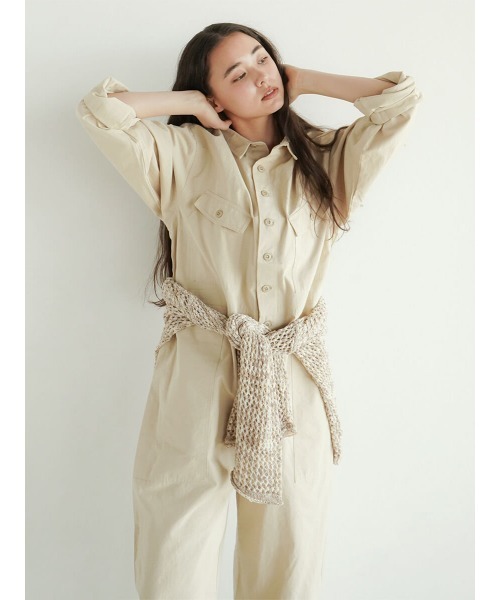 FIKA.(フィーカ)の「Cotton jump suit(つなぎ/オールインワン・レディース・ブラック/グレー系その他3・FREE)」の20枚目の写真