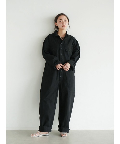 FIKA.(フィーカ)の「Cotton jump suit(つなぎ/オールインワン・レディース・ブラック/グレー系その他3・FREE)」の15枚目の写真