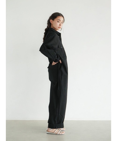 FIKA.(フィーカ)の「Cotton jump suit(つなぎ/オールインワン・レディース・ブラック/グレー系その他3・FREE)」の16枚目の写真