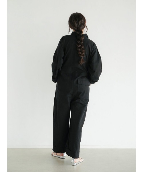 FIKA.(フィーカ)の「Cotton jump suit(つなぎ/オールインワン・レディース・ブラック/グレー系その他3・FREE)」の18枚目の写真