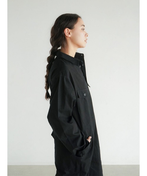 FIKA.(フィーカ)の「Cotton jump suit(つなぎ/オールインワン・レディース・ブラック/グレー系その他3・FREE)」の7枚目の写真