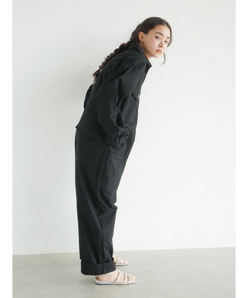 FIKA.(フィーカ)の「Cotton jump suit(つなぎ/オールインワン・レディース・ブラック/グレー系その他3・FREE)」の19枚目の写真