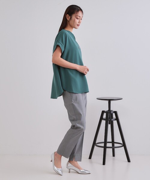 セール】ハイストレッチイージースティックパンツ【洗濯機洗い可