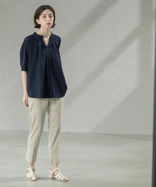 OPAQUE.CLIP（オペークドットクリップ）の「ハイストレッチイージースティックパンツ【洗濯機洗い可】（その他パンツ・レディース・ブラック/ホワイト/ブラック系1/ベージュ・36/38/40/42）」の20枚目の写真