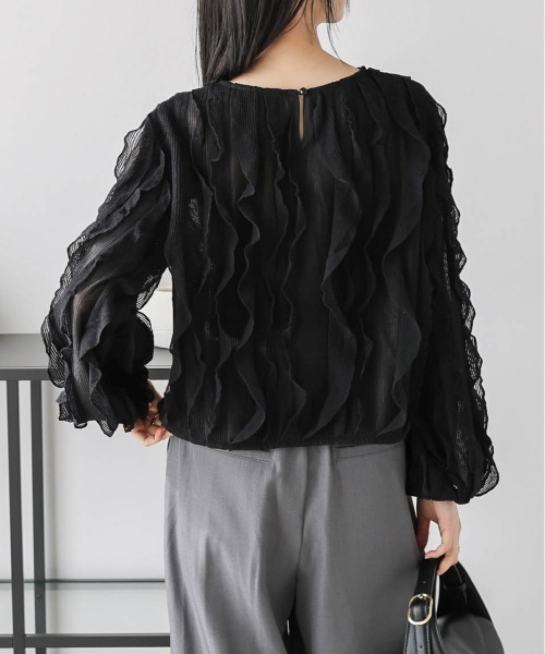 極美品☆プリーツプリーズ 変形 フリル トップス カットソー シアー 楽天市場】issey miyake pleats please（Tシャツ・カットソー