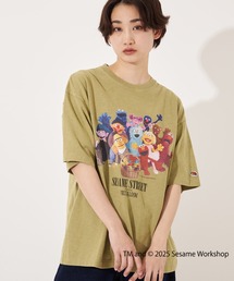 SESAME STREET×FTL Photo T-Shirt D / コラボ / セサミストリート / 半袖 / 前面 / キャラクター / イラスト / プリント / ワンポイント / ロゴ / ユニセックス