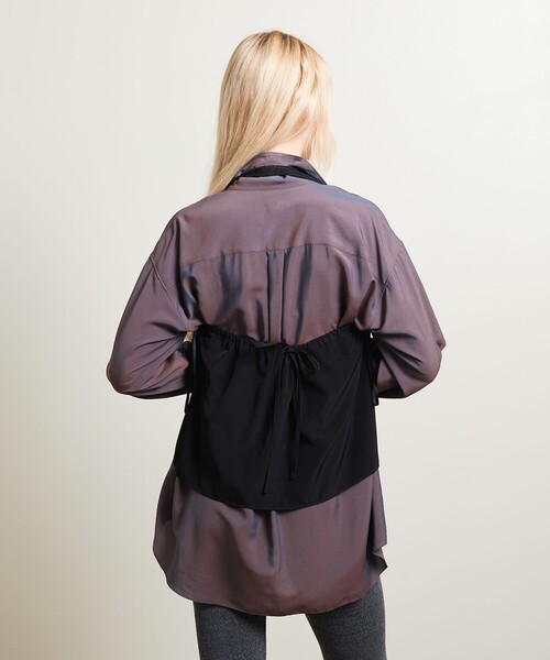 ATTISESSION（アティセッション）の「＜ATTISESSION＞ポリエステル タイ ホルターネック トップス（その他トップス・レディース・ブラック/ライトピンク・FREE）」の6枚目の写真