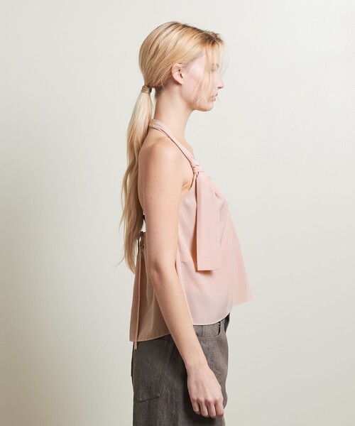 ATTISESSION（アティセッション）の「＜ATTISESSION＞ポリエステル タイ ホルターネック トップス（その他トップス・レディース・ブラック/ライトピンク・FREE）」の9枚目の写真
