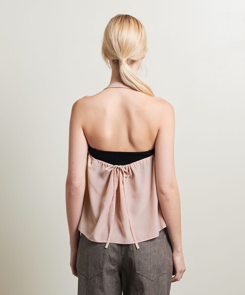 ATTISESSION（アティセッション）の「＜ATTISESSION＞ポリエステル タイ ホルターネック トップス（その他トップス・レディース・ブラック/ライトピンク・FREE）」の10枚目の写真