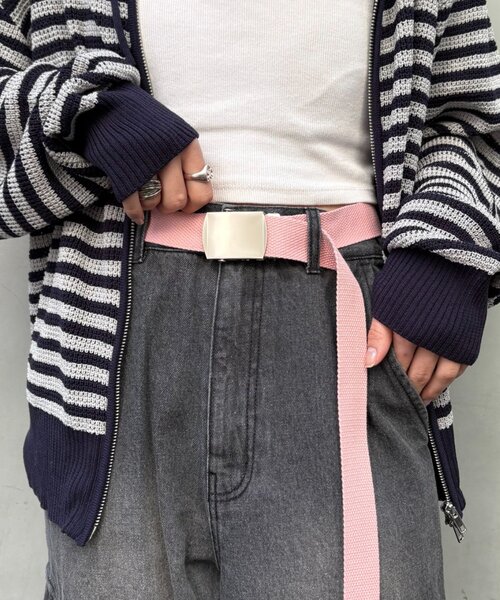 CIAOPANIC TYPY(チャオパニックティピー)の「【UNISEX】ガチャベルト(ベルト・メンズ・カーキ/ブラック/ベージュ/ピンク・ONE SIZE)」の4枚目の写真