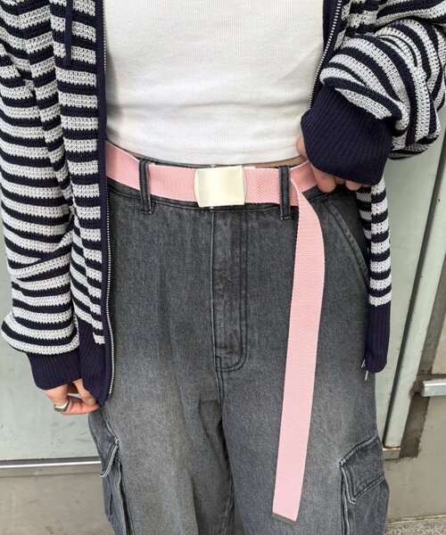 CIAOPANIC TYPY(チャオパニックティピー)の「【UNISEX】ガチャベルト(ベルト・メンズ・カーキ/ブラック/ベージュ/ピンク・ONE SIZE)」の7枚目の写真