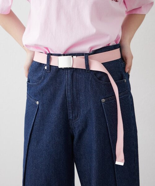 CIAOPANIC TYPY(チャオパニックティピー)の「【UNISEX】ガチャベルト(ベルト・メンズ・カーキ/ブラック/ベージュ/ピンク・ONE SIZE)」の18枚目の写真