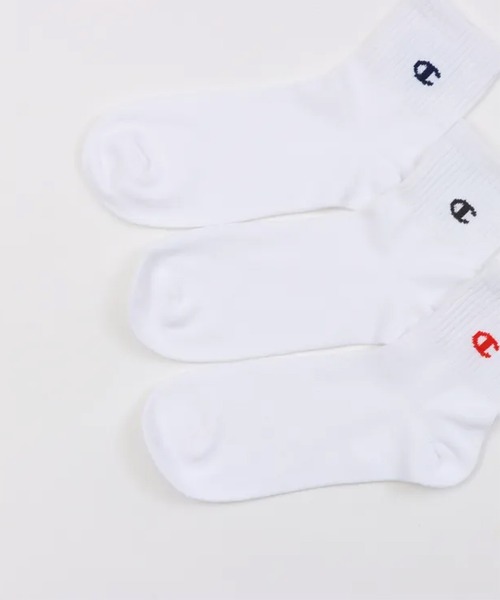 Champion（チャンピオン）の「Champion/チャンピオン ソックス ウィメンズ ハート刺繍 3足組 クォーターレングス ノンパイル CWSCB201（ソックス/靴下・レディース・ブラック/ホワイト・S）」の12枚目の写真