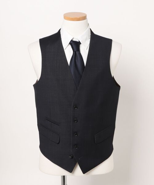 TAKA-Q（タカキュー）の「【リバーシブル】タカキュー ジレベスト（スーツベスト・メンズ・ブラック/ネイビー・MEDIUM/LARGE/X-LARGE）」の19枚目の写真