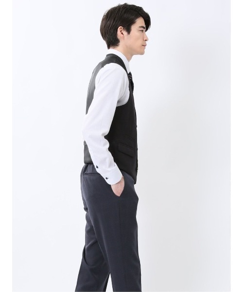 TAKA-Q（タカキュー）の「【リバーシブル】タカキュー ジレベスト（スーツベスト・メンズ・ブラック/ネイビー・MEDIUM/LARGE/X-LARGE）」の13枚目の写真