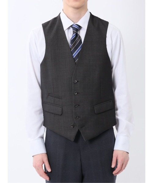 TAKA-Q（タカキュー）の「【リバーシブル】タカキュー ジレベスト（スーツベスト・メンズ・ブラック/ネイビー・MEDIUM/LARGE/X-LARGE）」の14枚目の写真