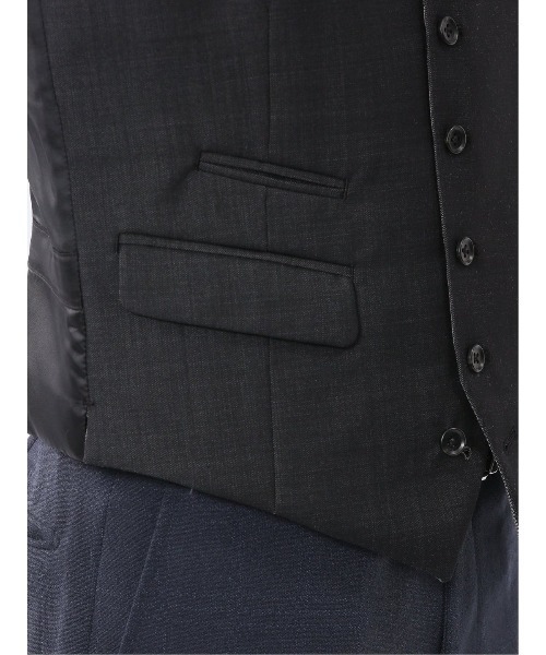 TAKA-Q（タカキュー）の「【リバーシブル】タカキュー ジレベスト（スーツベスト・メンズ・ブラック/ネイビー・MEDIUM/LARGE/X-LARGE）」の16枚目の写真