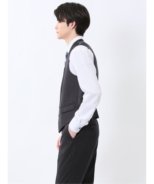 TAKA-Q（タカキュー）の「【リバーシブル】タカキュー ジレベスト（スーツベスト・メンズ・ブラック/ネイビー・MEDIUM/LARGE/X-LARGE）」の20枚目の写真