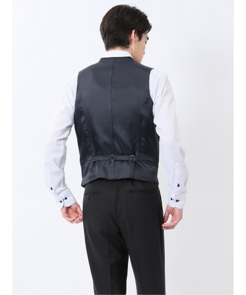 TAKA-Q（タカキュー）の「【リバーシブル】タカキュー ジレベスト（スーツベスト・メンズ・ブラック/ネイビー・MEDIUM/LARGE/X-LARGE）」の21枚目の写真