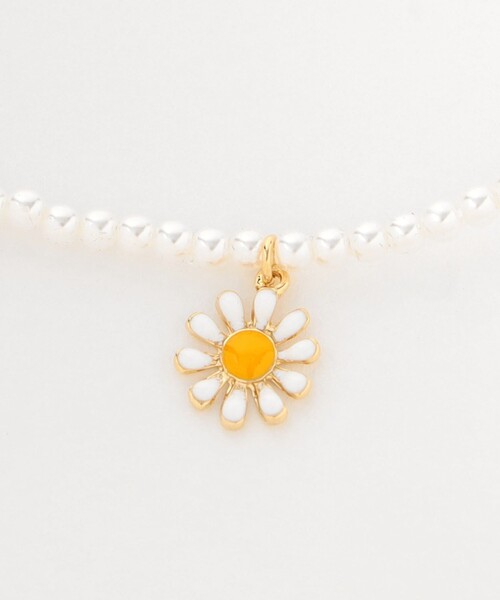green label relaxing（グリーンレーベルリラクシング）の「＜Milk&Soda＞デイジー ネックレス / キッズ（ネックレス・キッズ・ホワイト/イエロー/ライラック・FREE）」の9枚目の写真