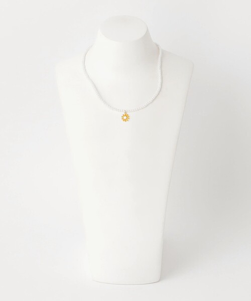 green label relaxing（グリーンレーベルリラクシング）の「＜Milk&Soda＞デイジー ネックレス / キッズ（ネックレス・キッズ・ホワイト/イエロー/ライラック・FREE）」の11枚目の写真