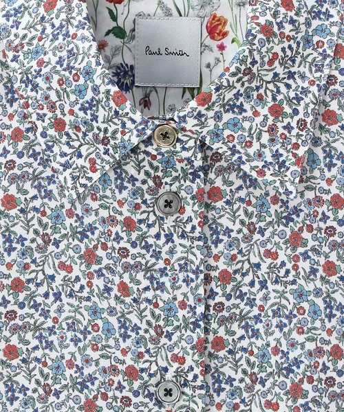 Paul Smith（ポールスミス）の「ウィメンズ リバティプリント 半袖シャツ / 155013 SH168（シャツ/ブラウス・レディース・ホワイト/オフホワイト・38/42/40）」の4枚目の写真