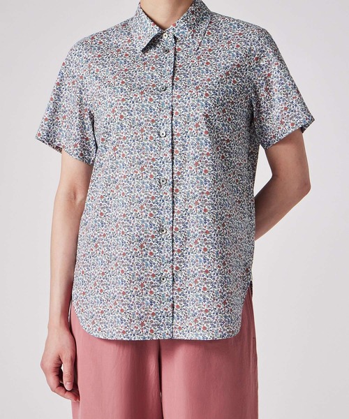 Paul Smith（ポールスミス）の「ウィメンズ リバティプリント 半袖シャツ / 155013 SH168（シャツ/ブラウス・レディース・ホワイト/オフホワイト・38/42/40）」の11枚目の写真