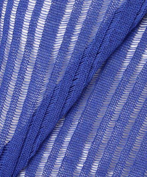 Spick & Span(スピックアンドスパン)の「手洗い可 / ギマコットン透かし編みルーズニット(ニット/セーター・レディース・ブラック/ブルー系その他・FREE)」の7枚目の写真