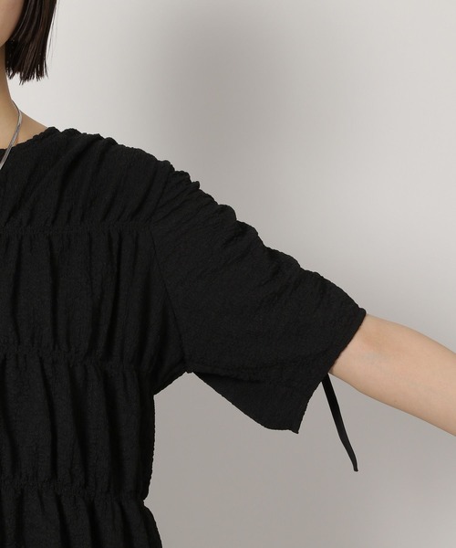 LAKOLE（ラコレ）の「カットジャガードシャーリングT / 327680（Tシャツ/カットソー・レディース・アイボリー/ブラック・FREE）」の19枚目の写真