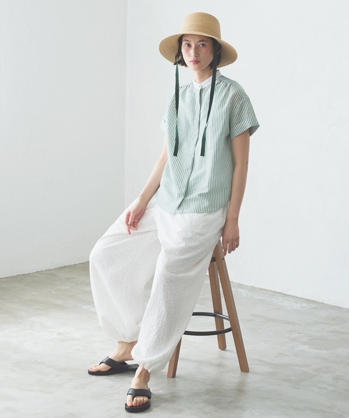 美品☆2023SSドゥロワー フラワージャガードパンツ 23SS Drawer ドゥロワー SPRING フラワージャガードパンツ