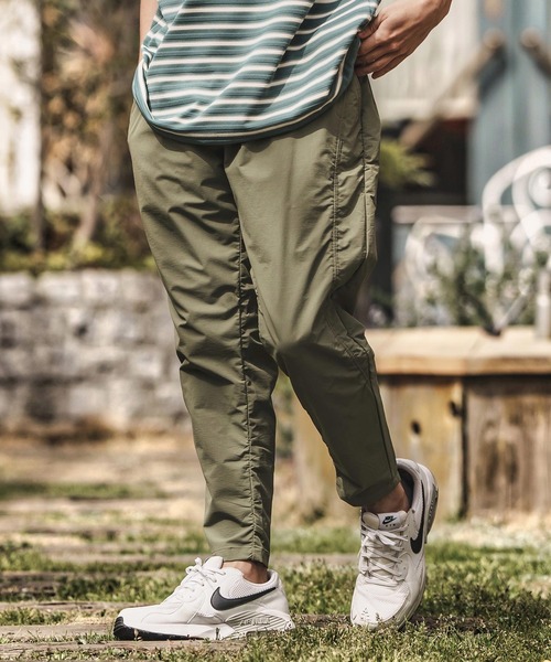 新品未使用 Lサイズ　CAMBIOパッカリングナイロンテーパードパンツ mp13584- パッカリングナイロンテーパードパンツ（その他パンツ