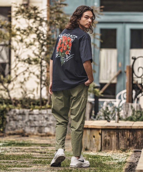 mp13584- パッカリングナイロンテーパードパンツ（その他パンツ