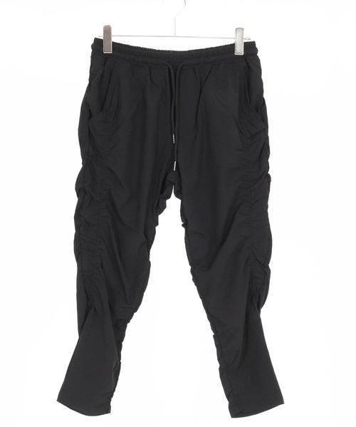 mp13584- パッカリングナイロンテーパードパンツ（その他パンツ