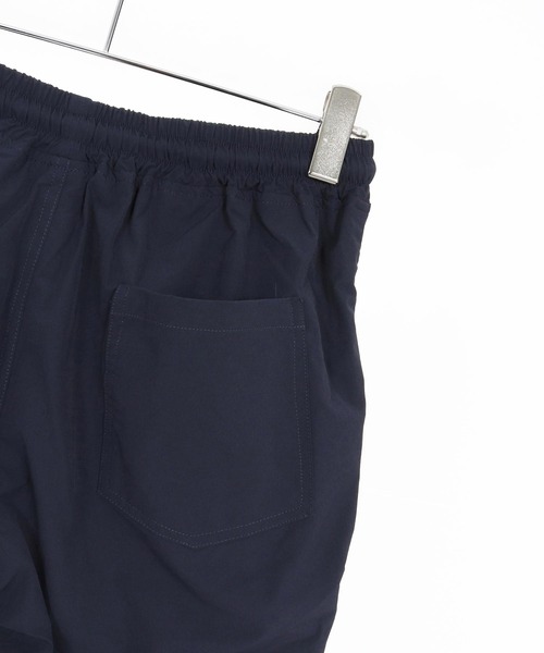 mp13584- パッカリングナイロンテーパードパンツ（その他パンツ