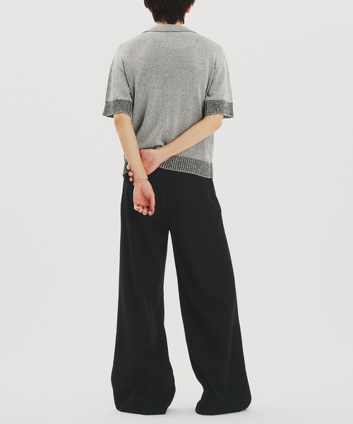 selle glant（セレグランテ）の「CROSS TUCK WIDE SLACKS PANTS