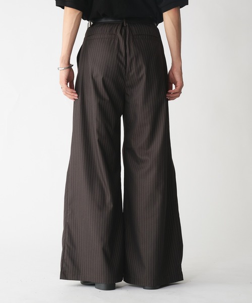 CROSS TUCK WIDE SLACKS PANTS/クロスタックワイドスラックス