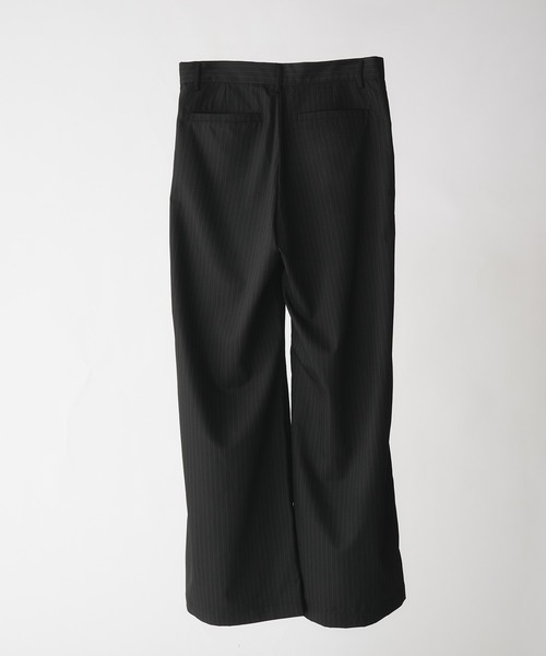 selle glant クロスタックワイドスラックスパンツ ブラック L selle glant スラックス CROSS TUCK WIDE SLACKS PANTS/クロス
