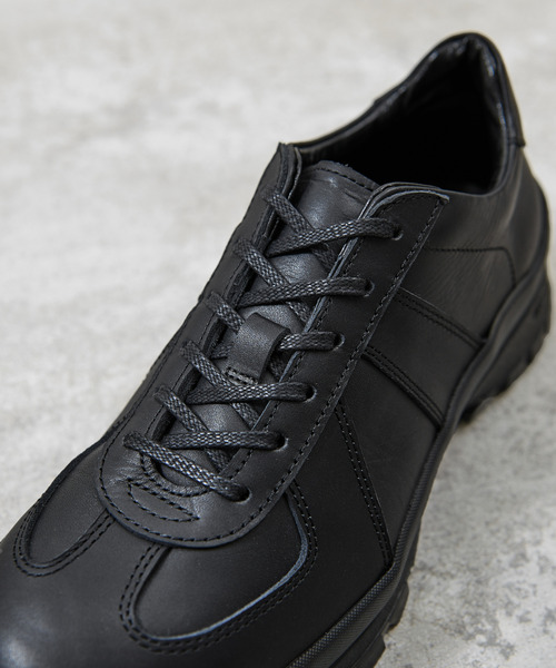 And A（アンドエー）の「PADRONE パドローネ / GERMAN TRAINER with 884C Vibram ビブラムソールジャーマントレーナー 日本製 / PU8840-2006（スニーカー・メンズ・ブラック系その他/ブラック・42/41/40/43）」の6枚目の写真