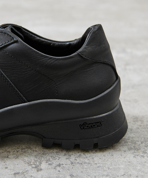 And A（アンドエー）の「PADRONE パドローネ / GERMAN TRAINER with 884C Vibram ビブラムソールジャーマントレーナー 日本製 / PU8840-2006（スニーカー・メンズ・ブラック系その他/ブラック・42/41/40/43）」の5枚目の写真