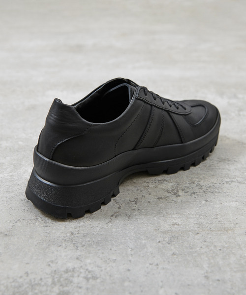 And A（アンドエー）の「PADRONE パドローネ / GERMAN TRAINER with 884C Vibram ビブラムソールジャーマントレーナー 日本製 / PU8840-2006（スニーカー・メンズ・ブラック系その他/ブラック・42/41/40/43）」の3枚目の写真