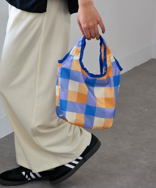 SETUP7（セットアップセブン）の「【SETUP7】コンパクトショッピングバックミニ GLR（エコバッグ/サブバッグ・レディース・ブルー/サックスブルー/レオパード/グリーン/ピンク/グリーン系その他2/オレンジ/パープル・FREE）」の14枚目の写真