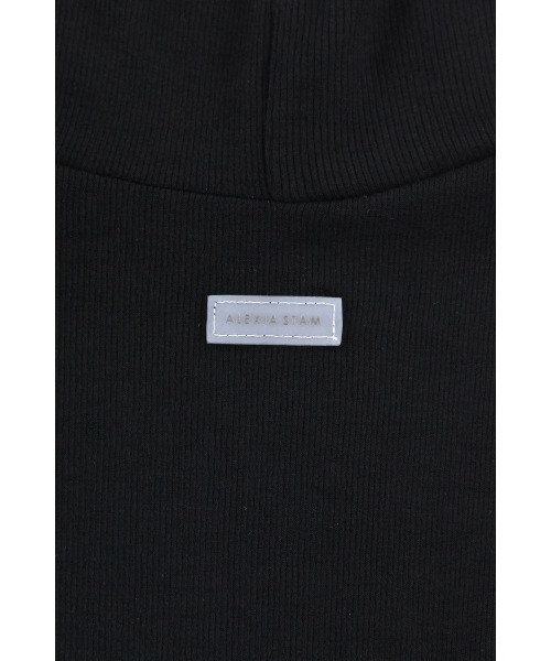 ALEXIA STAM（アリシアスタン）の「[MIYU IKEDA x ALEXIA STAM] High Neck Bodysuit /みちょぱコラボ  ハイネックボディースーツ（その他トップス・レディース・カーキ/ブラック・M/S）」の7枚目の写真