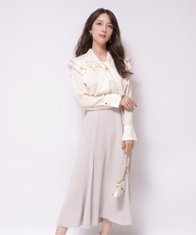 アプワイザーリッシェ タイトミニワンピース モヘア混キャップスリーブ